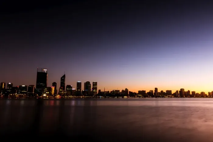 Framed Print : Sunrise over Perth