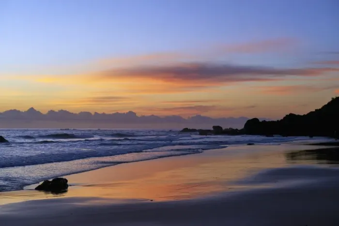 Framed Print : Sunrise at Port Macquarie beach
