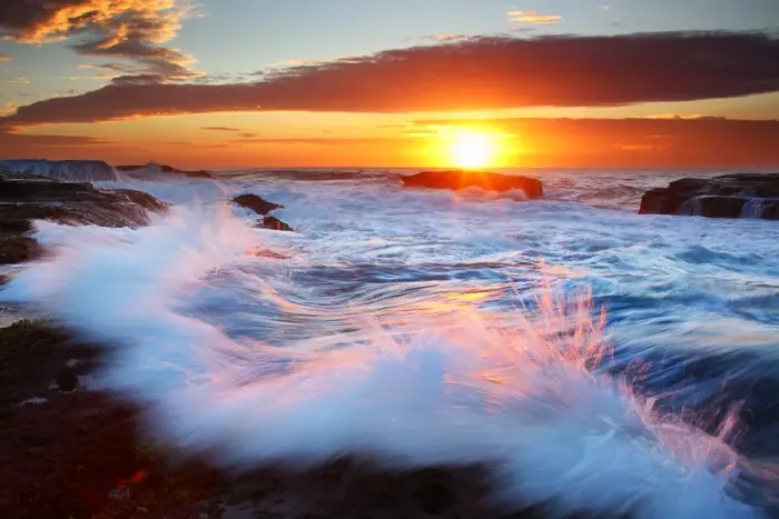 Framed Print : Sunrise over sea Framed Print : Sunrise over sea