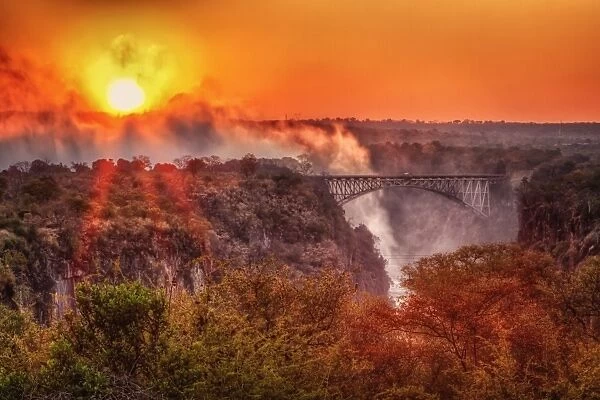 Sunrise, Victoria Falls, Zimbabwe