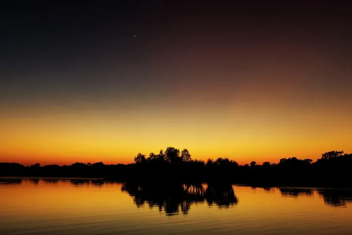Framed Print : Sunrise over water