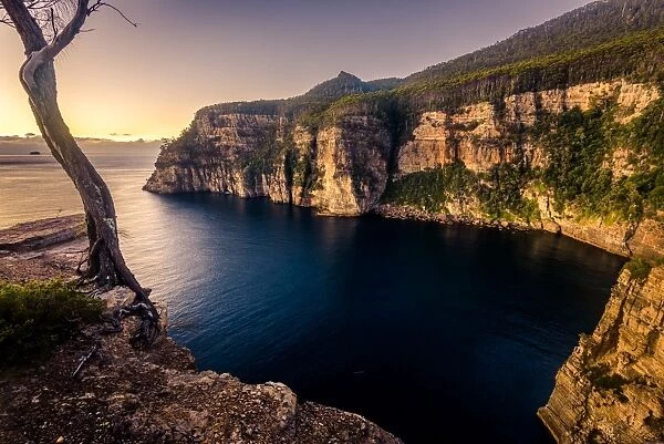 Sunrise at Waterfall Bay at Tasman Peninsula, Tasmania