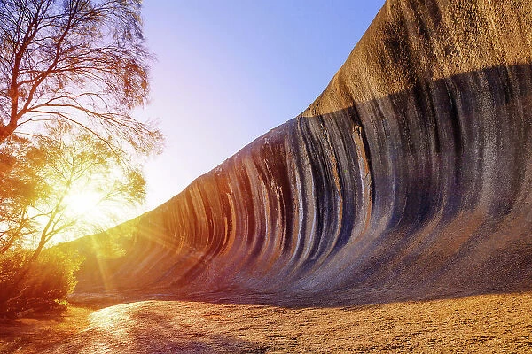 Sunrise at Wave Rock, Hyden, Western Australia, Australia