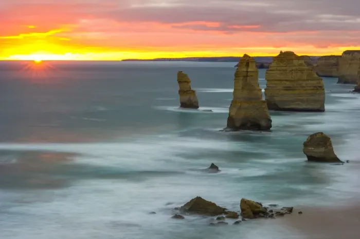 Framed Print : Sunset at 12 Apostles