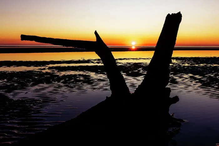 Framed Print : Sunset on the beach Framed Print : Sunset on the beach