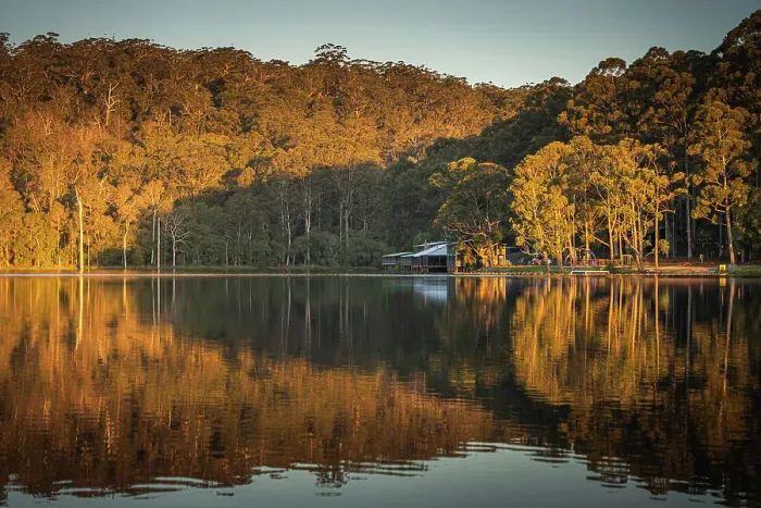Framed Print : Sunset at Beedelup Lake in Pemberton Framed Print : Sunset at Beedelup Lake in Pemberton