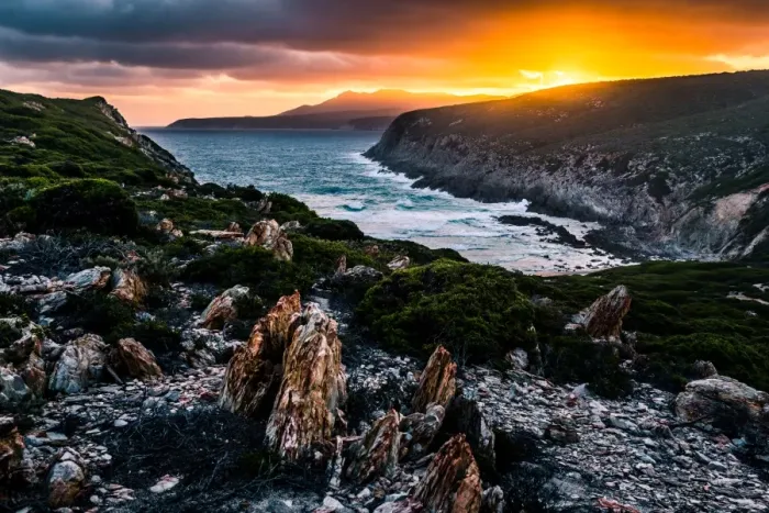 Framed Print : Sunset at one of the capes just off the Hakea Trail in Fitzgerald River National Park Framed Print : Sunset at one of the capes just off the Hakea Trail in Fitzgerald River National Park