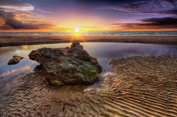 Sunset at Casuarina Beach in Darwin, Northern Territory, Australia