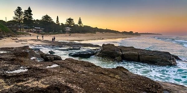 Sunset at Caves Beach inNew South Wales
