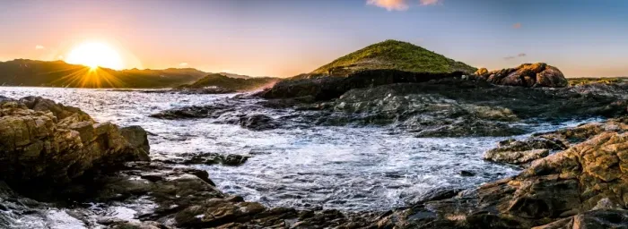 Framed Print : Sunset on the coastline near Denmark, Western Australia