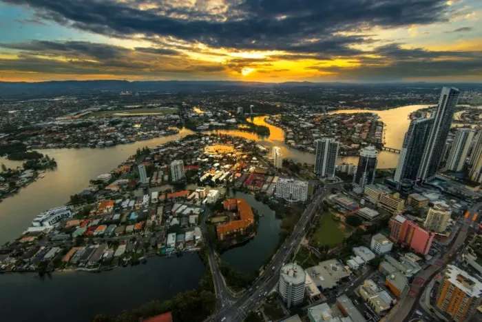 Framed Print : Sunset at Gold coast Framed Print : Sunset at Gold coast