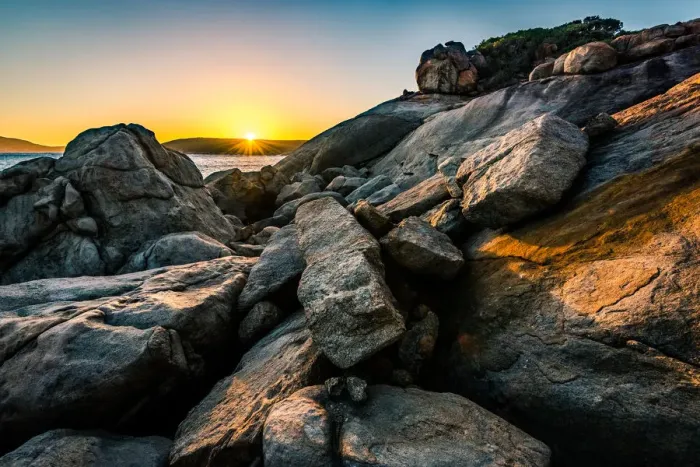 Framed Print : Sunset at Hellfire Bay Framed Print : Sunset at Hellfire Bay