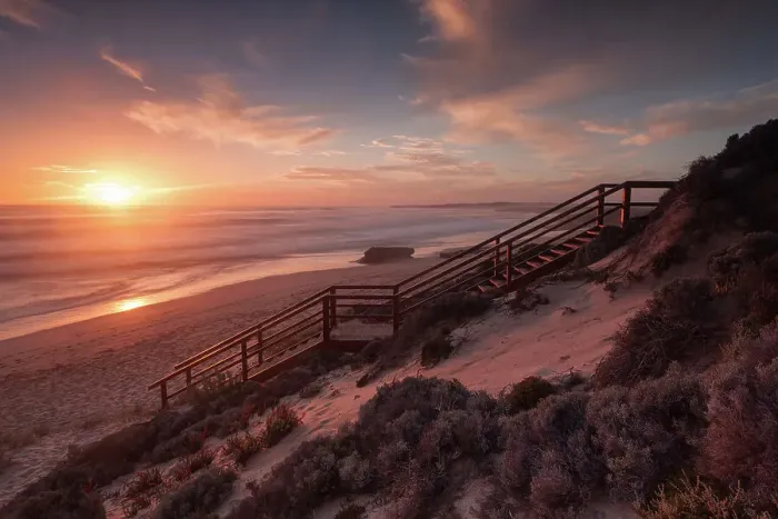 Framed Print : Sunset on the horizon