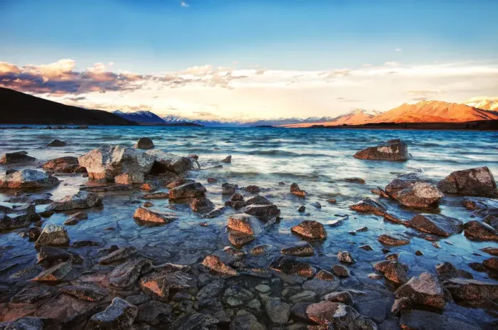 Framed Print : Sunset at Lake Tekapo Framed Print : Sunset at Lake Tekapo
