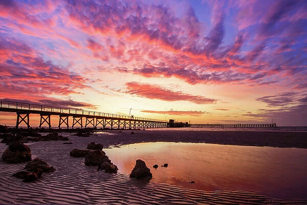 Sunset at Moonta Bay, Copper Coast Region, Northern Yorke Peninsula, South Australia