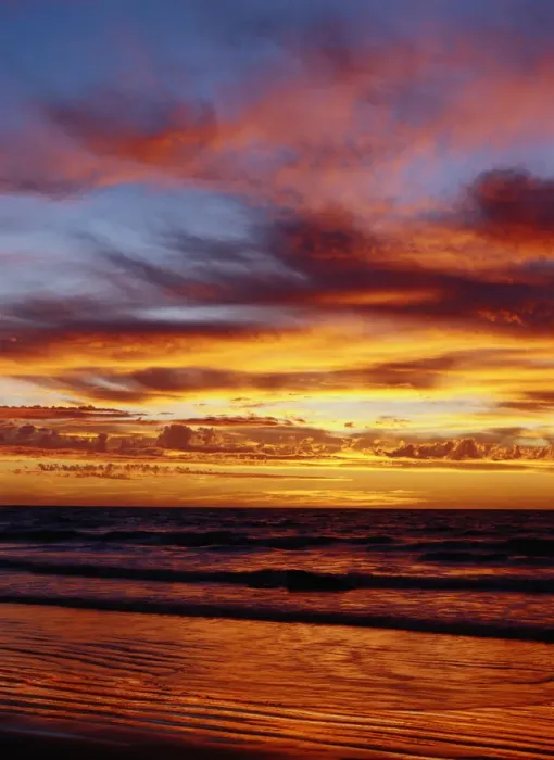 Framed Print : Sunset over ocean Framed Print : Sunset over ocean