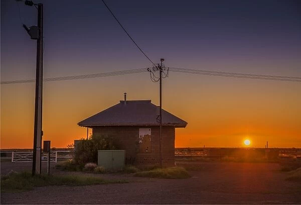 Sunset at Parachilna, outback South Australia