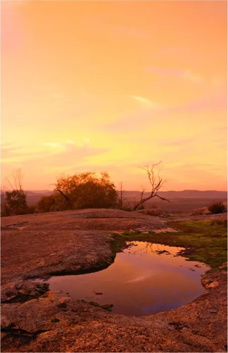 Framed Print : Sunset on the summit of Mount Pilot in central Victoria