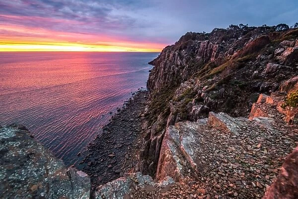 Sunset at West Head, Tasmania