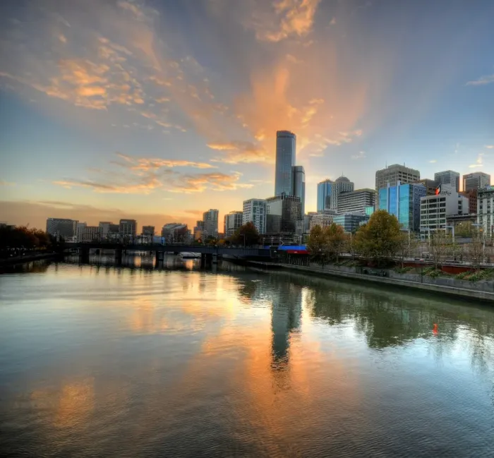 Framed Print : Sunset over the Yarra River, Melbourne Framed Print : Sunset over the Yarra River, Melbourne