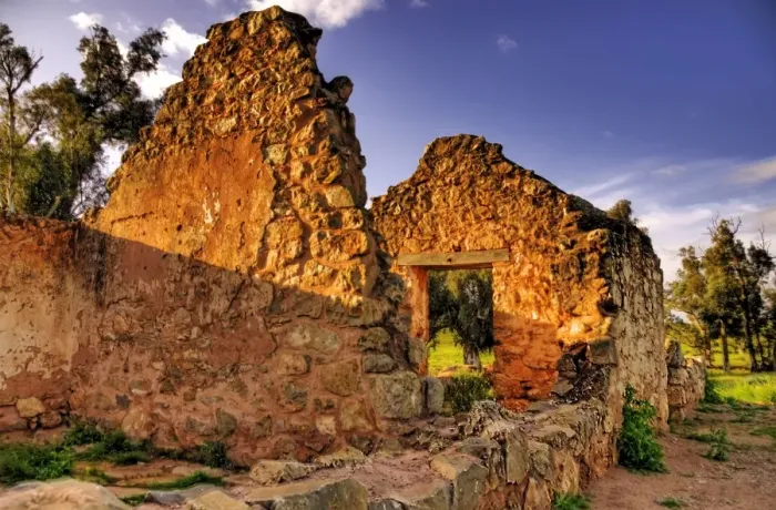 Framed Print : Sunshine on ruin