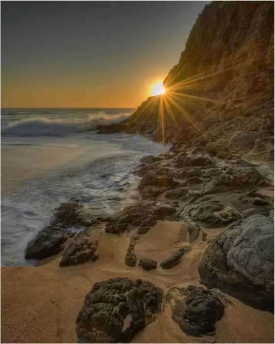 Framed Print : Sunstar at dusk at Anson Bay Framed Print : Sunstar at dusk at Anson Bay