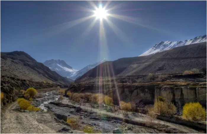 Framed Print : Sunstar in Dzarkot, Western Himalayas, Nepal Framed Print : Sunstar in Dzarkot, Western Himalayas, Nepal