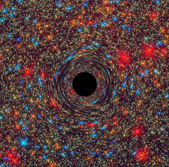 Framed Print : Supermassive black hole at the core of a galaxy computer-simulated image Framed Print : Supermassive black hole at the core of a galaxy computer-simulated image