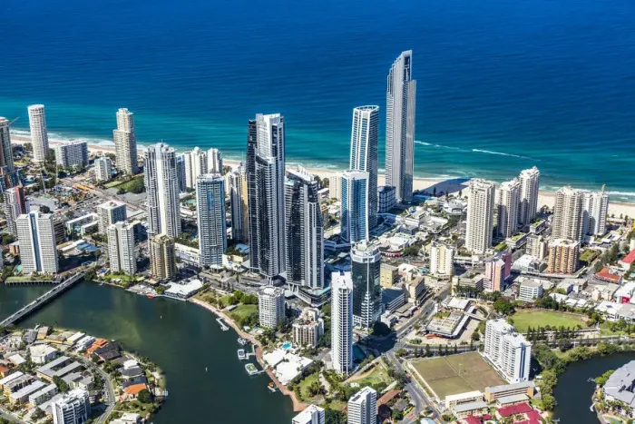 Framed Print : Surfers Paradise
