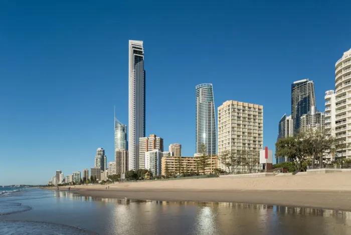 Framed Print : Surfers Paradise from Surfers Paradise Beach Framed Print : Surfers Paradise from Surfers Paradise Beach