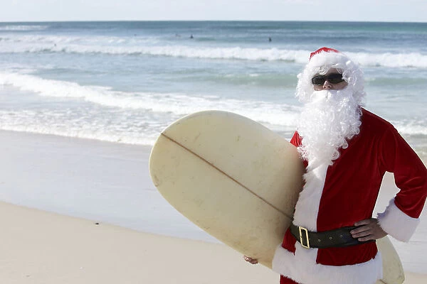 Surfing Santa