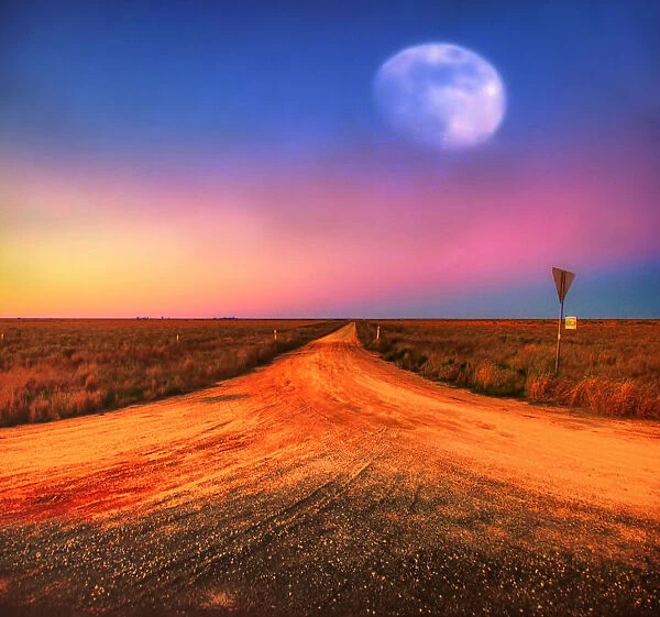 Surreal outback scene