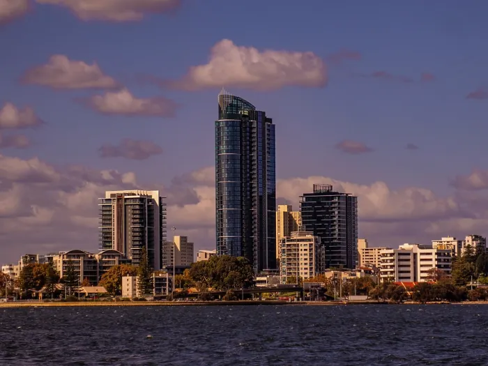 Framed Print : Swan river views in the city of Perth Framed Print : Swan river views in the city of Perth