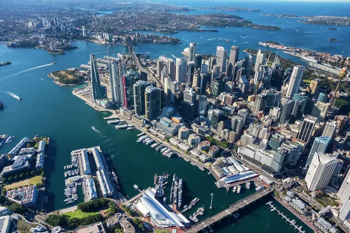 Framed Print : Sydney. Aerial view of Sydney, Australia