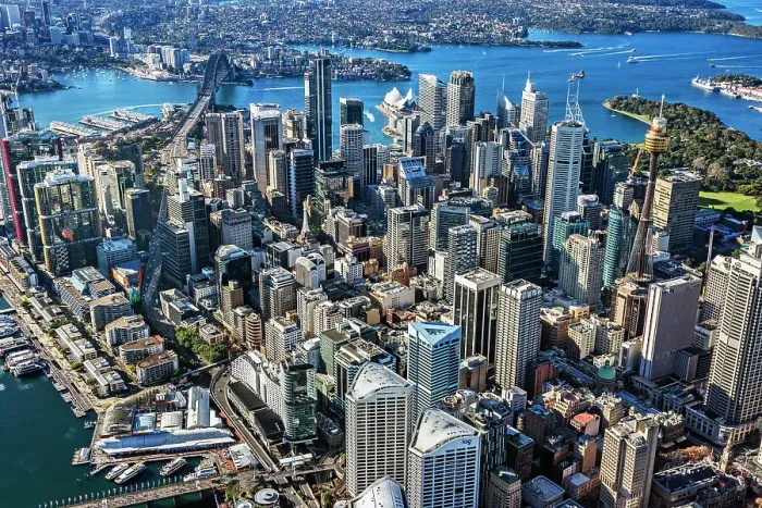 Framed Print : Sydney. Aerial view of Sydney, Australia Framed Print : Sydney. Aerial view of Sydney, Australia