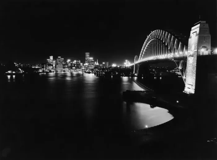 Framed Print : Sydney. The Sydney Harbour Bridge viewed from the north shore