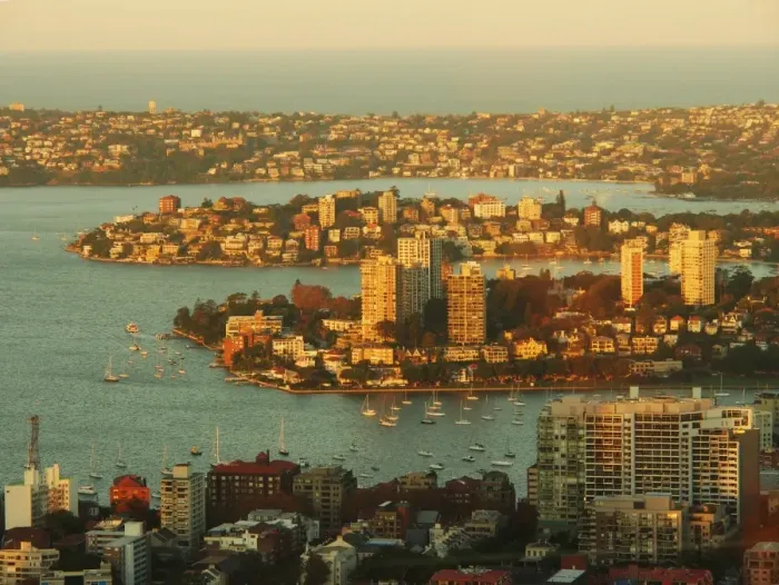 Framed Print : Sydney from above
