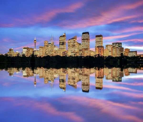 Sydney Central Business District Reflection, Australia