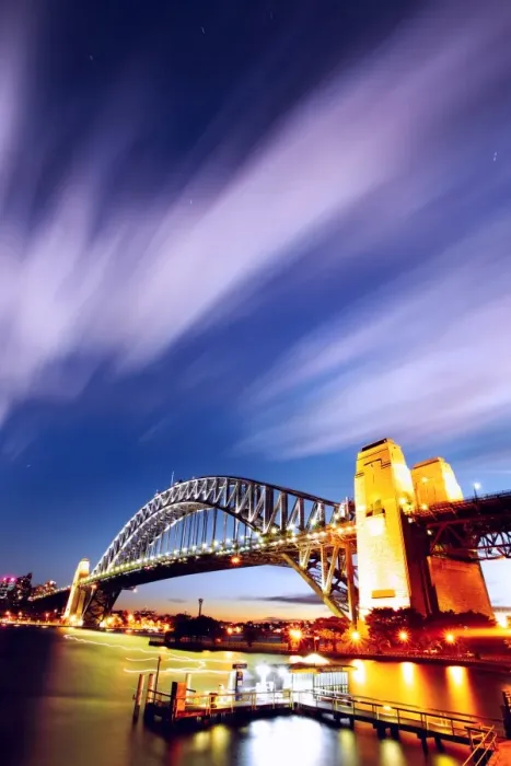 Framed Print : Sydney Harbor Bridge at night Framed Print : Sydney Harbor Bridge at night