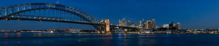 Framed Print : Sydney Harbor at Dusk