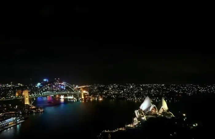 Framed Print : Sydney Harbor at night Framed Print : Sydney Harbor at night