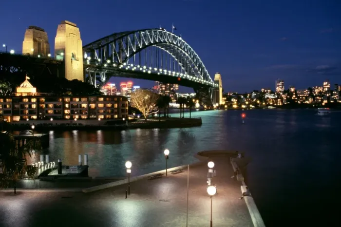 Framed Print : Sydney Harbour Bridge at Night