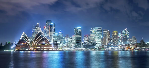 Sydney Harbour Night Panaroma