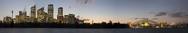 Sydney Harbour panorama at dusk