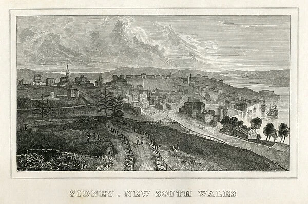 Sydney, New South Wales (early 19th century engraving)