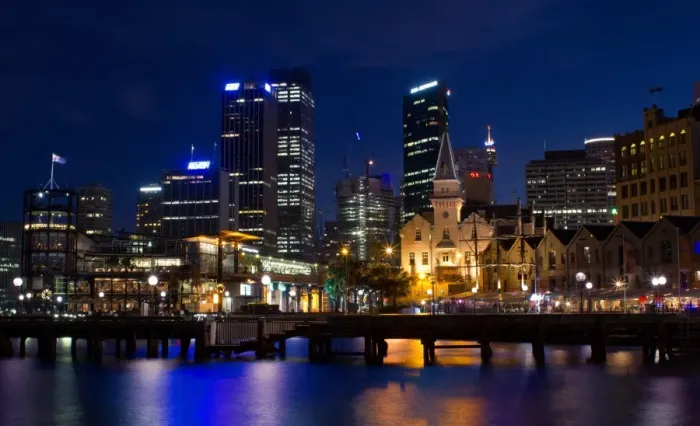 Framed Print : Sydney at night
