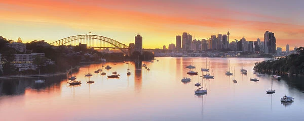 Sydney panorama at sunrise
