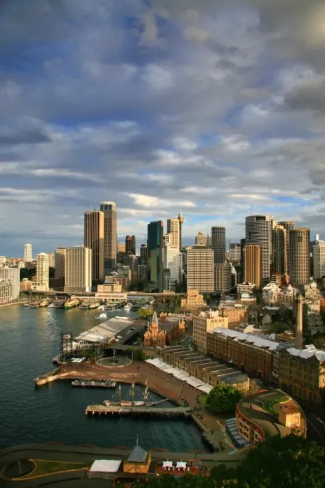 Framed Print : Sydney skyline with Circular Quay in foreground