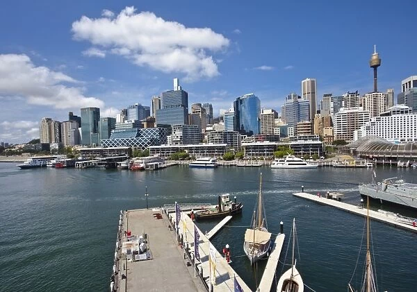 Sydney skyline Darling Harbour
