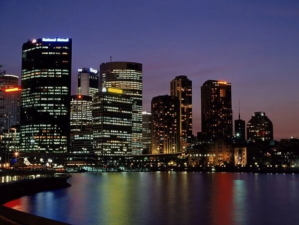 Sydney skyline at night, Australia